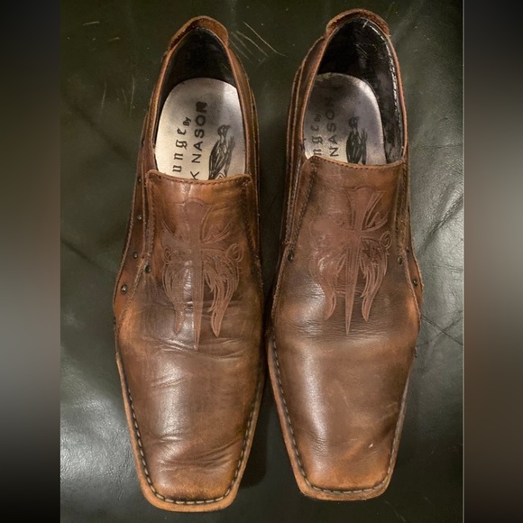 Lounge U Rock Men’s Brown Slip On  sz 9 - Picture 1 of 9